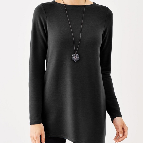 J.Jill NEW Gorgeous Pure Jill Luxe Tencel Asymmetrical Top NWT - Picture 4 of 8